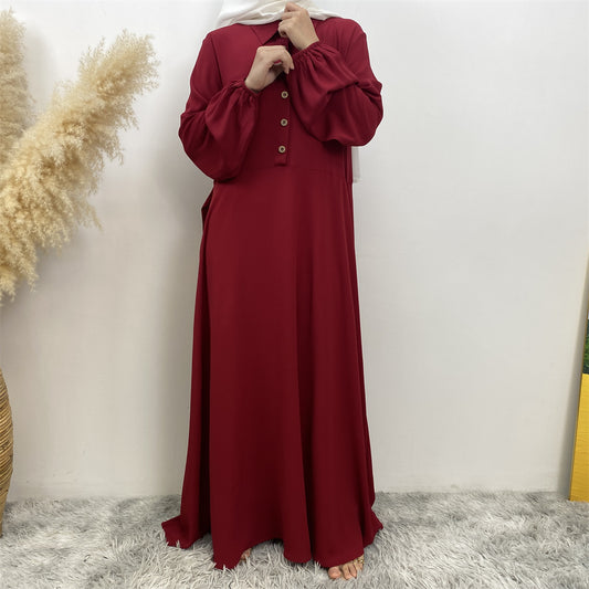 Red Modest Hijab Abaya Women's clothing